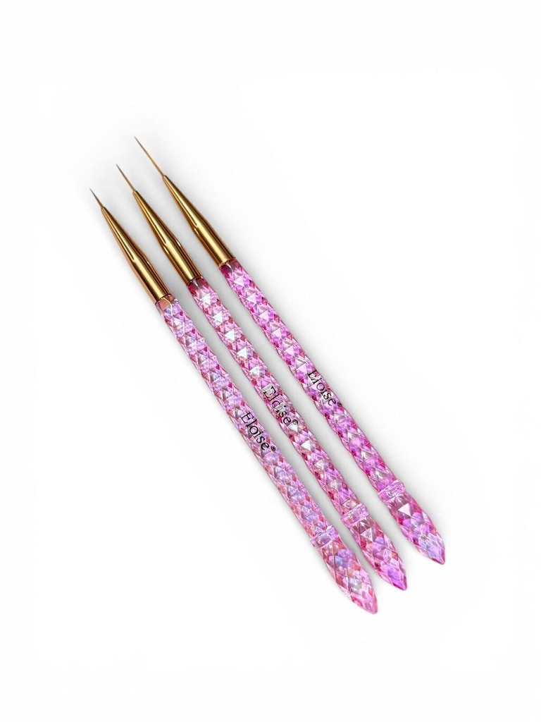 [PL-011905] Pincel liner x3 DIAMANTE ROSA ELOISE