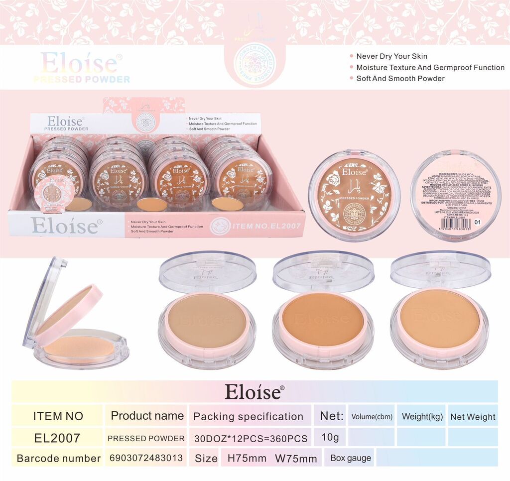 [PL-483013] Polvo compacto ROSAS ELOISE