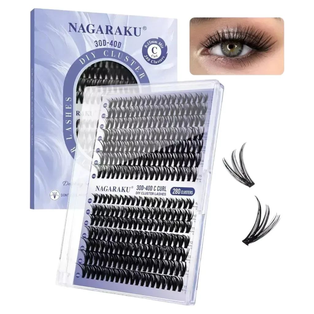 extensiones de pestañas Nagaraku 30D-40D curvatura C MIX 9-15MM