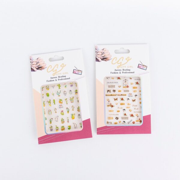 [PG-GO-M246-X3] plancha de stickers para uñas (Pack X3)