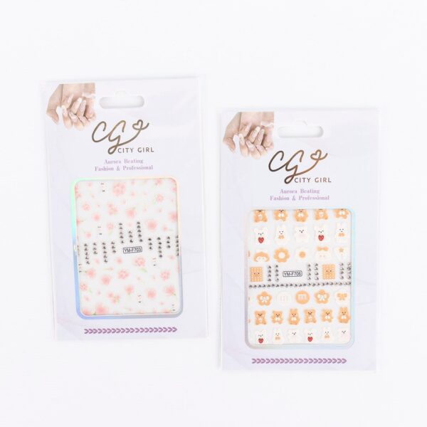 [PG-GO-M245-X3] STICKER PARA UÑAS (Pack X3)