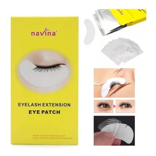 [PT-10PN] kit X10 parches descartables para extensión de pestañas Navina