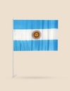 BANDERA ARGENTINA CON MANGO 30*45____Pack X12
