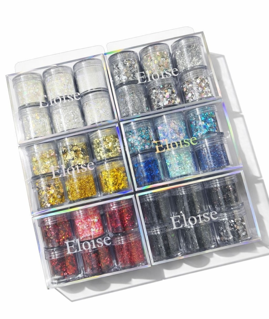 [PL-SP9475] Set de frascos de glitter x6