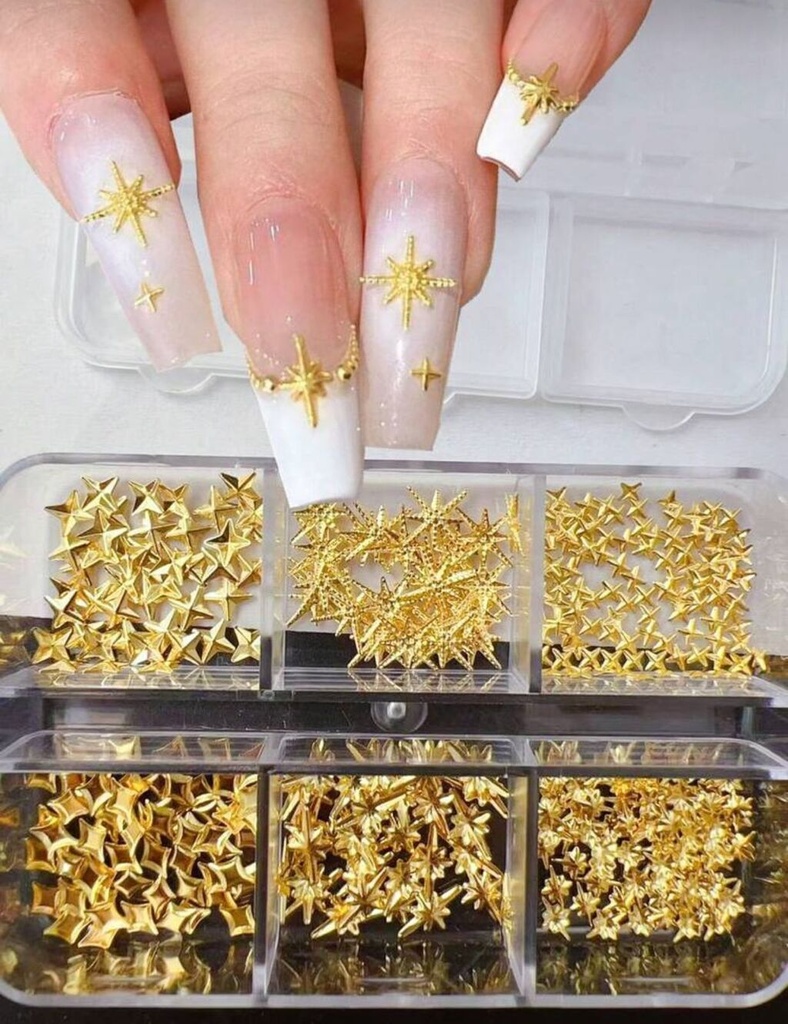 [PL-6G-SMX] Deco para uñas ESTRELLAS___ PACK X6