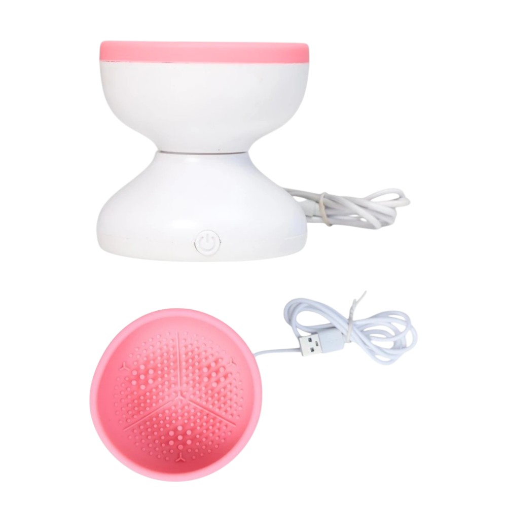 [PM-NF-BA17A5005] limpiador de brochas eléctrico rosa y blanco