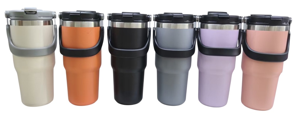 VASO CON MANIJA Y PICO 900ML.