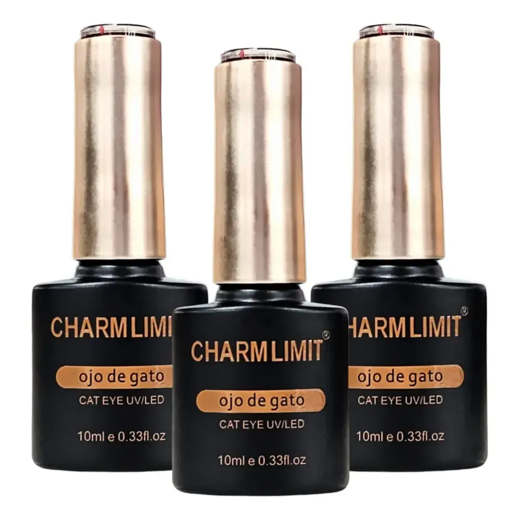 [PT-CHLR-12] esmaltes ojo de gato rojos Charm Limit 10ml ___ CAJA X12