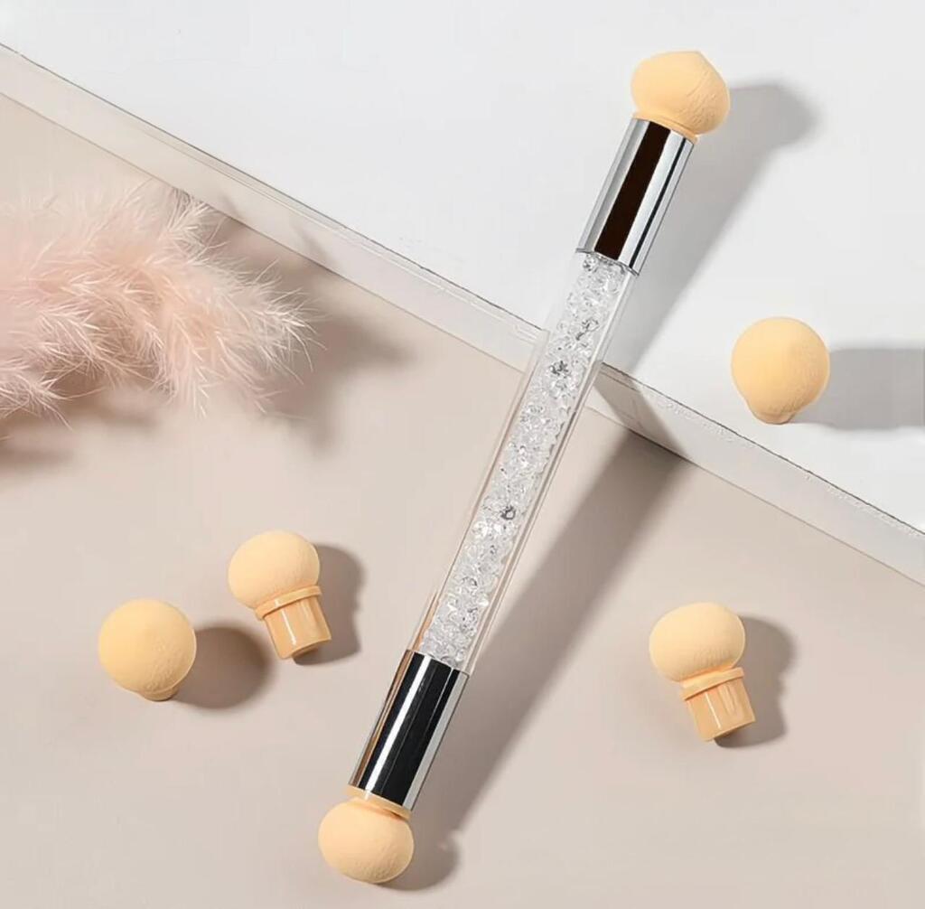 Pincel de esponja para difumar con repuestos