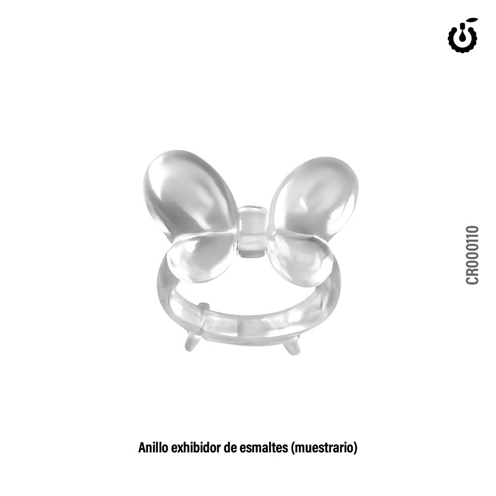 [CR000110] Anillo muestrario forma mariposa 50pcs Cherimoya ___ PACK X10