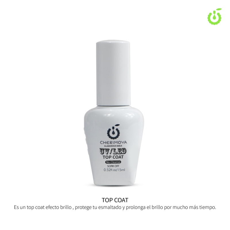 [CH036] Top Coat semi. 15ml UV/LED  Cherimoya ___ PACK X6