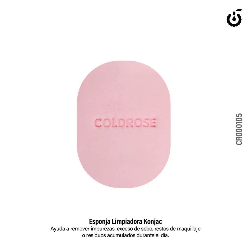 Esponja de limpieza facial konjac Cherimoya ___ PACK X12