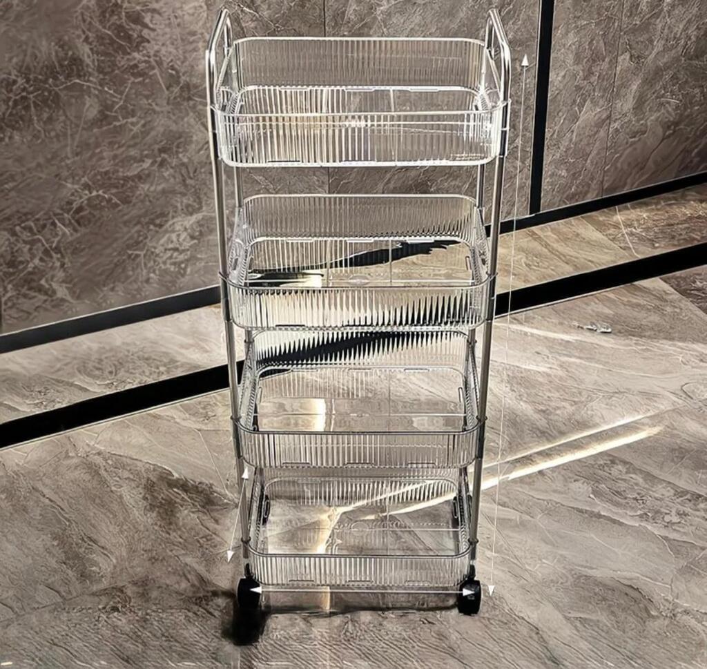 estante de acrilico 4 pisos