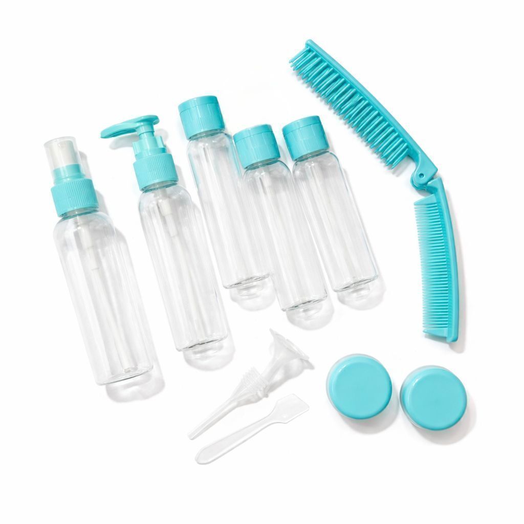 set de viaje x8 + accesorios