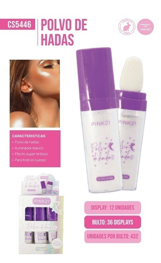 [PL-5446-469821] polvo de hadas ultra shine Pink 21
