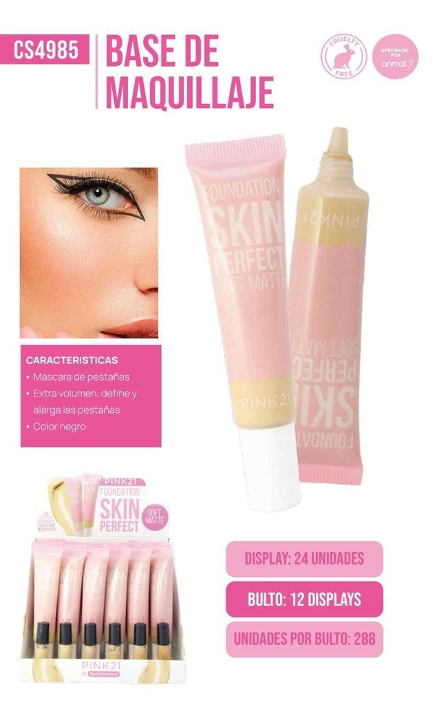 base de maquillaje skin perfect Pink 21
