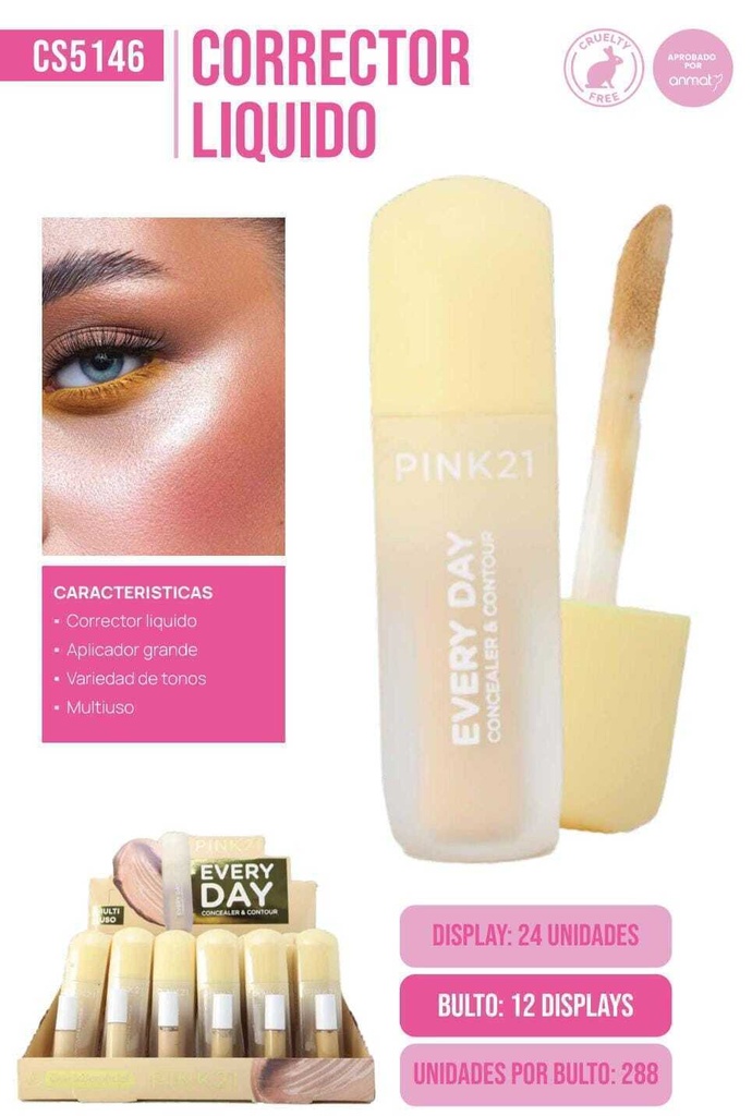 corrector liquido every day Pink 21