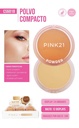 polvo compacto empaque rosa Pink 21