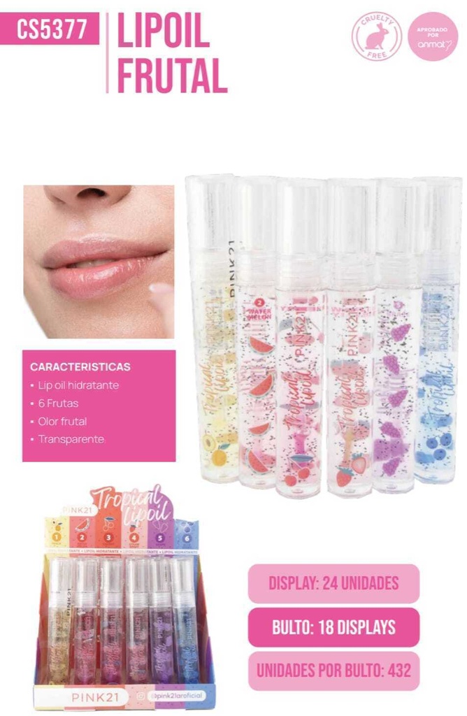lip oil tropical Pink 21