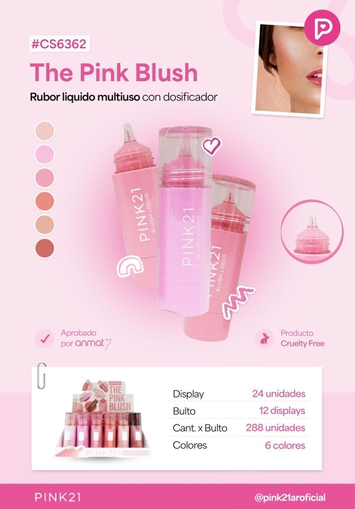 rubor liquido the pink blush Pink 21