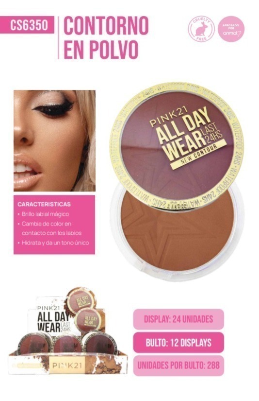 contorno en polvo all day wear Pink 21