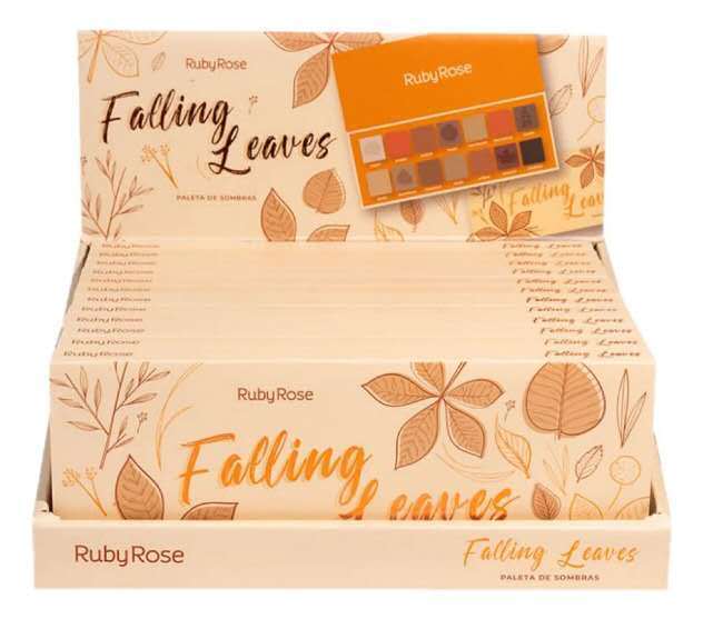 [PT-HB-f539] paleta 14 sombras ojos mixtas falling leaves ruby rose