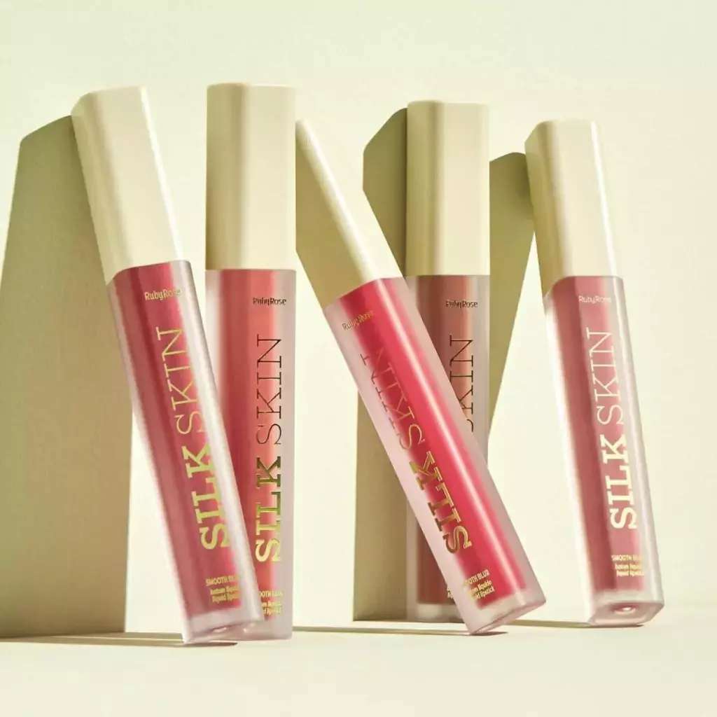 [PT-HB-f7100] labial smooth blur silk skin ruby rose ___ PACK X6