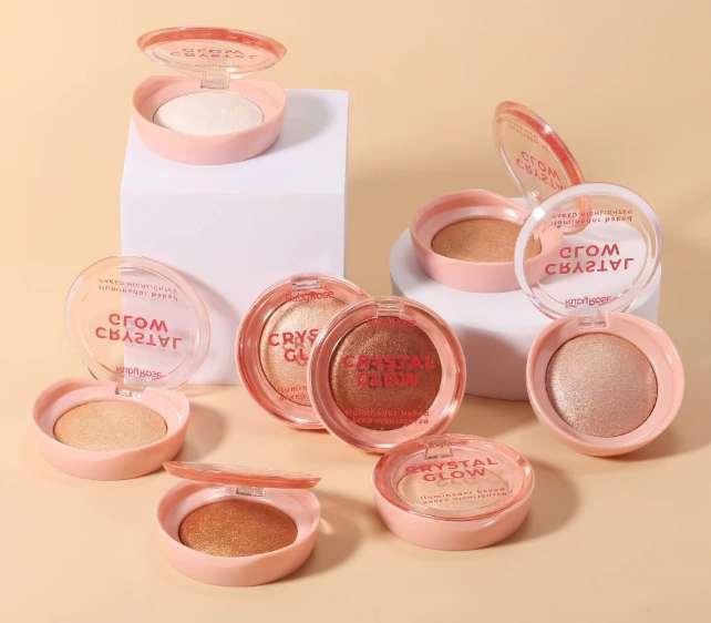 [PT-HB-m700] iluminador crystal glow ruby rose ___ PACK X6