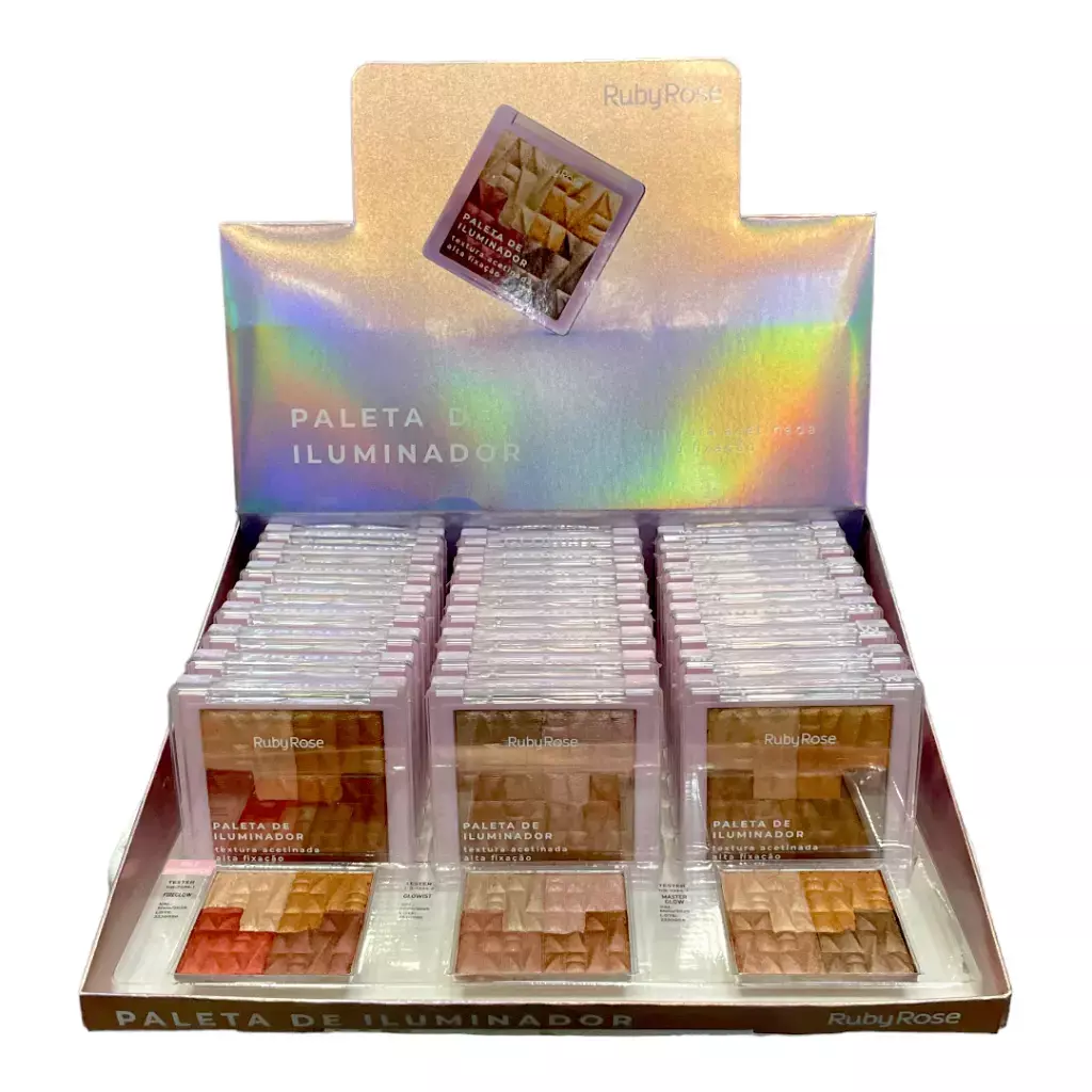 [PT-HB-7234] paleta de iluminador ruby rose ___ PACK X6