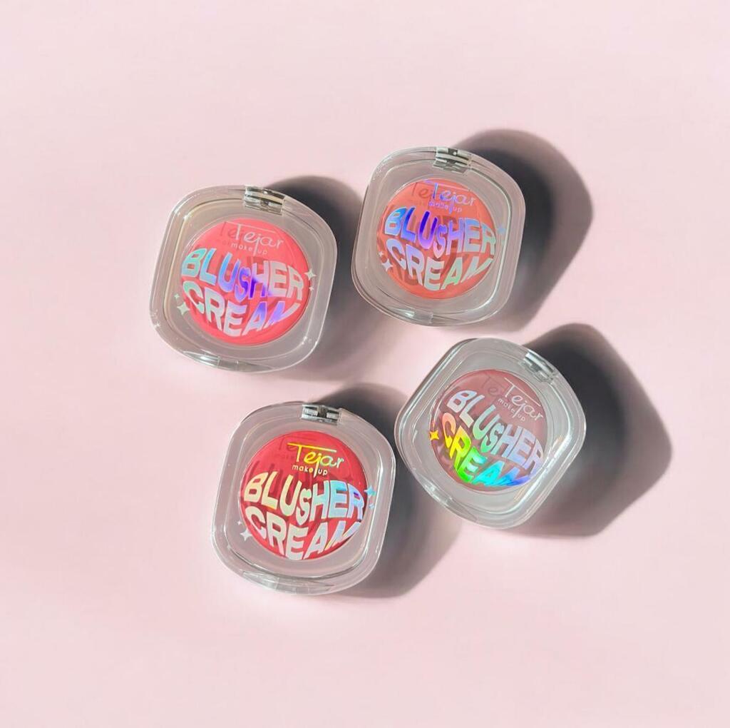 rubor en crema empaque rosa traslucido TEJAR