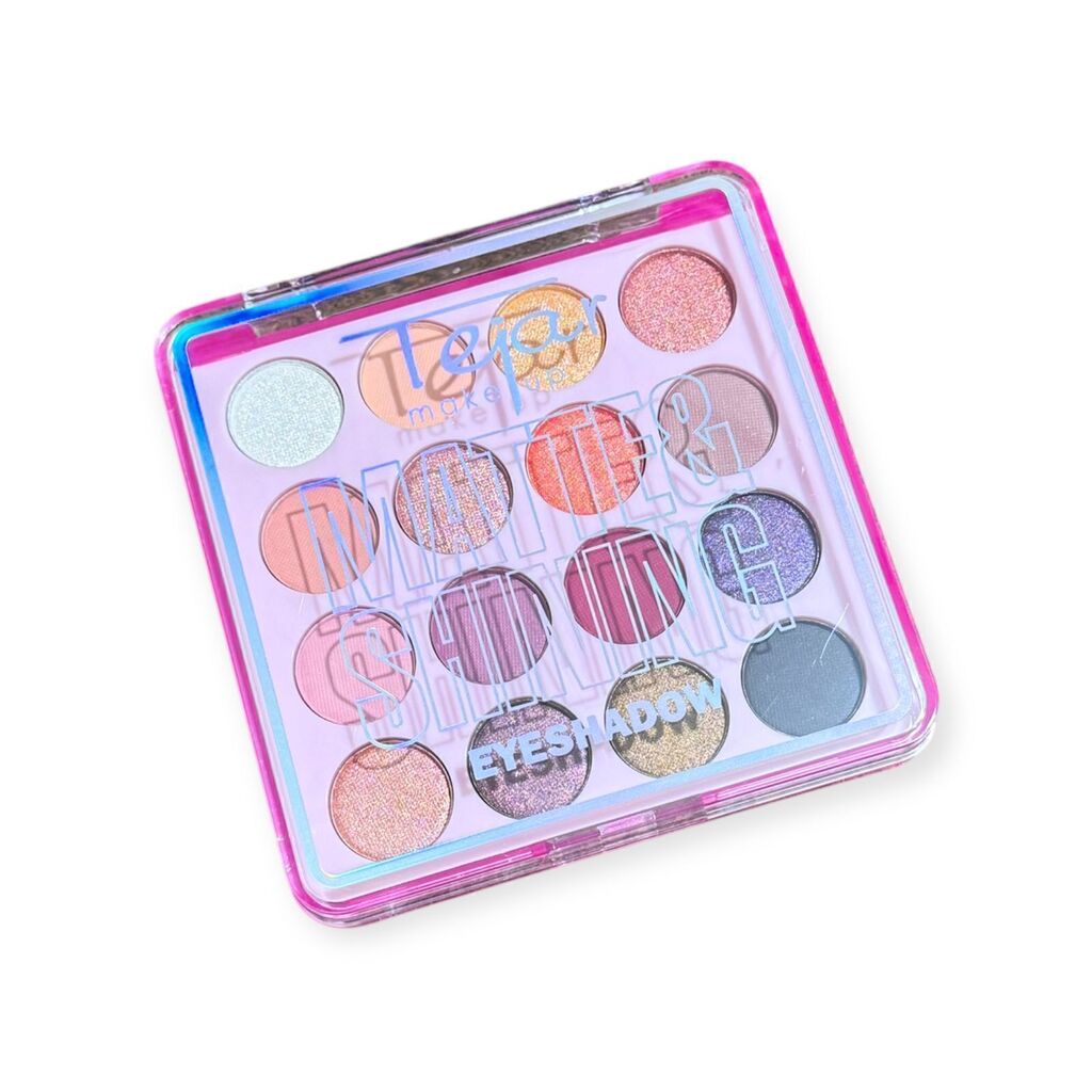 sombra para ojos x16 colores matte & shining TEJAR