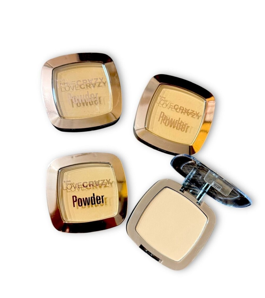 polvo compacto empaque bronce love crazy TEJAR