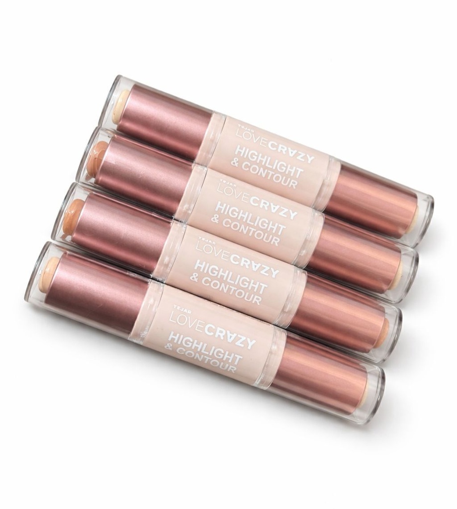 iluminador + contorno en barra 2 en 1 love crazy TEJAR