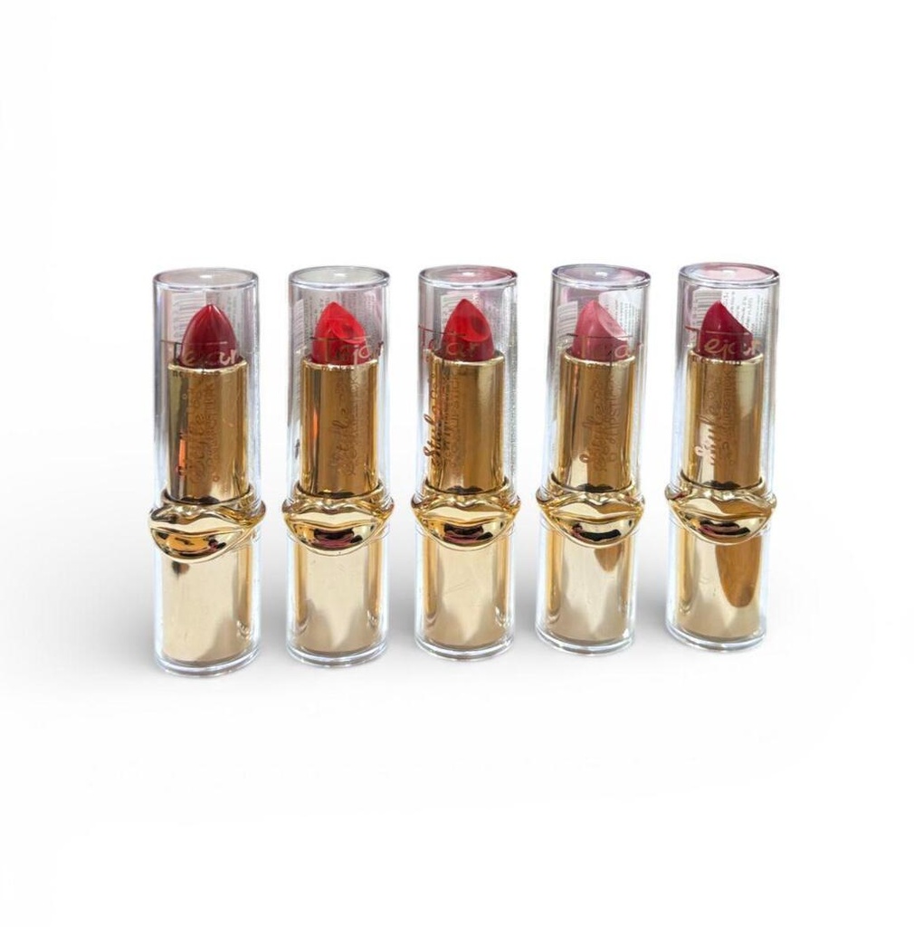 labial matte en labial empaque dorado beso TEJAR