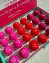 balsamo labial de color redondo love crazy TEJAR___ PACK X3