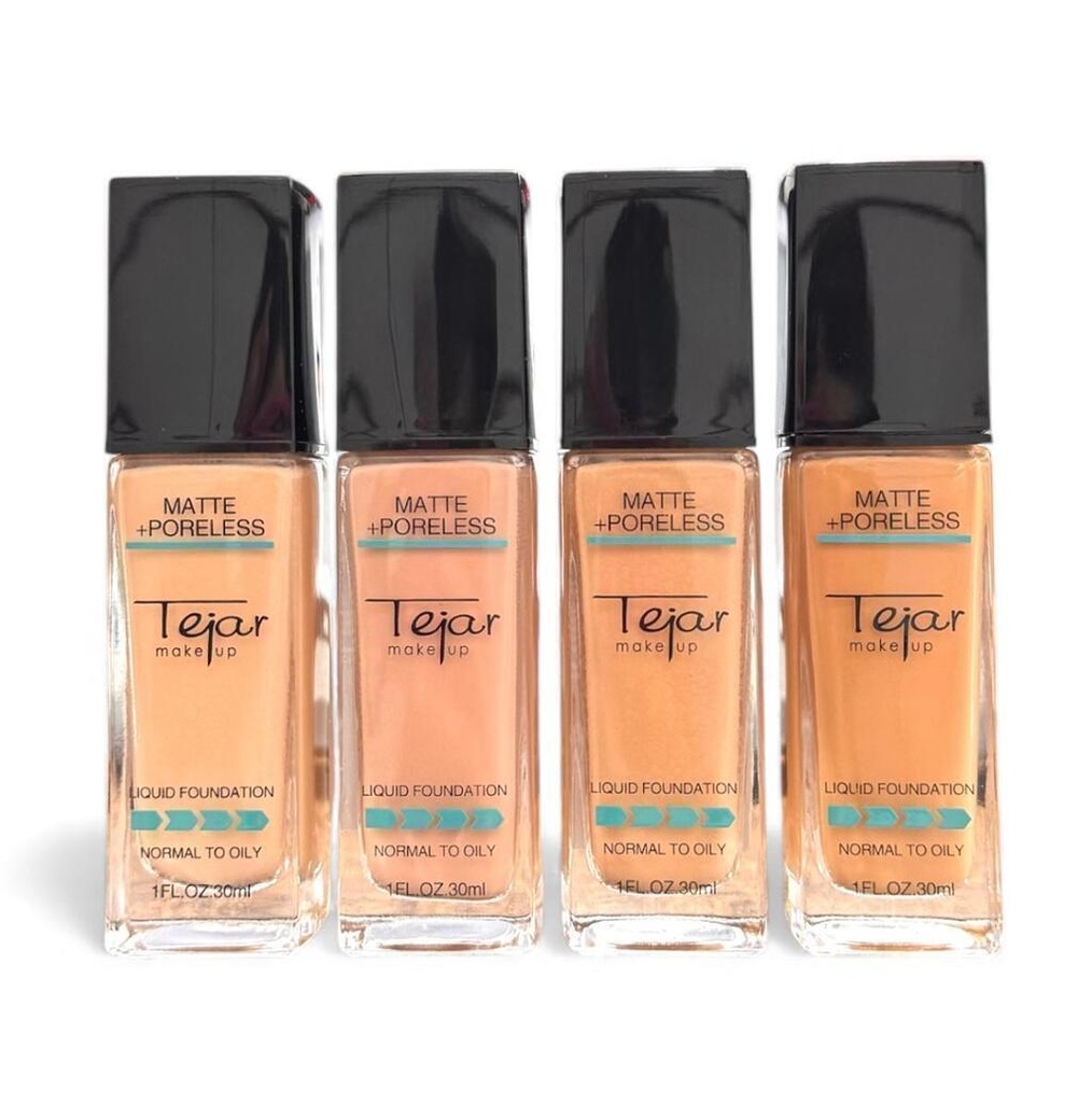 base liquida matte envase de vidrio TEJAR