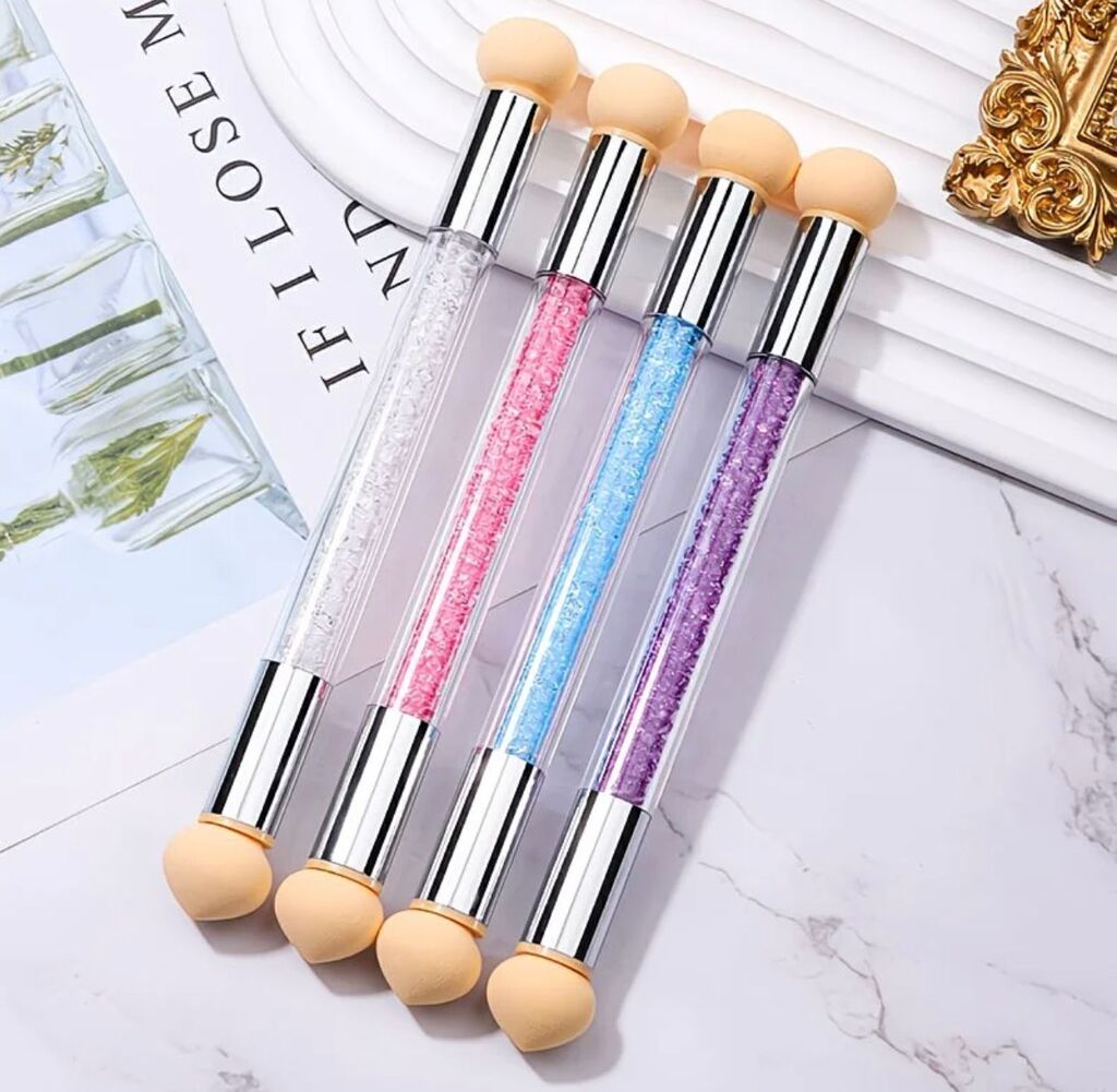 pincel de esponja para difuminar con 4 repuestos