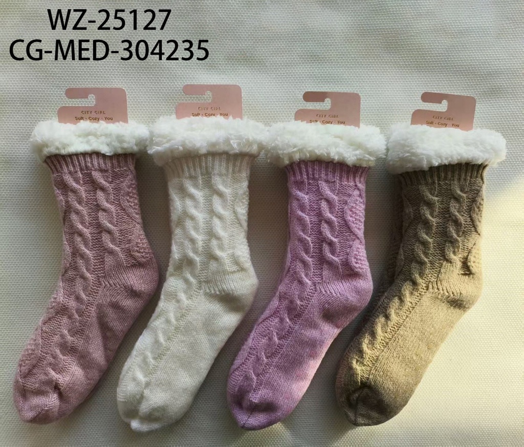 pantumedias corderito trenzada