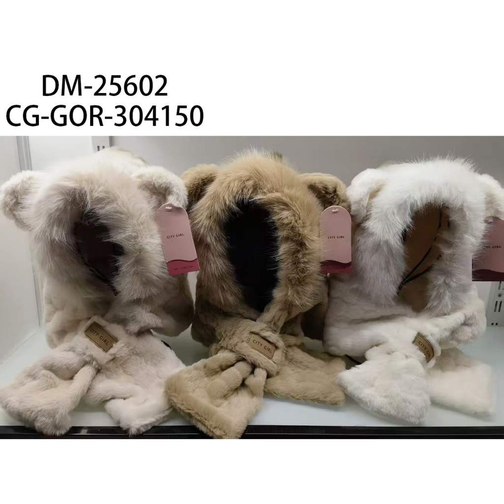 [PG-DM-25602] gorro con orejas de osito