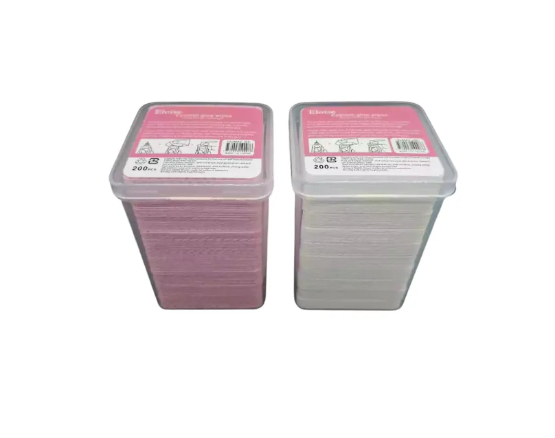 Nail wipes X200 en cajita