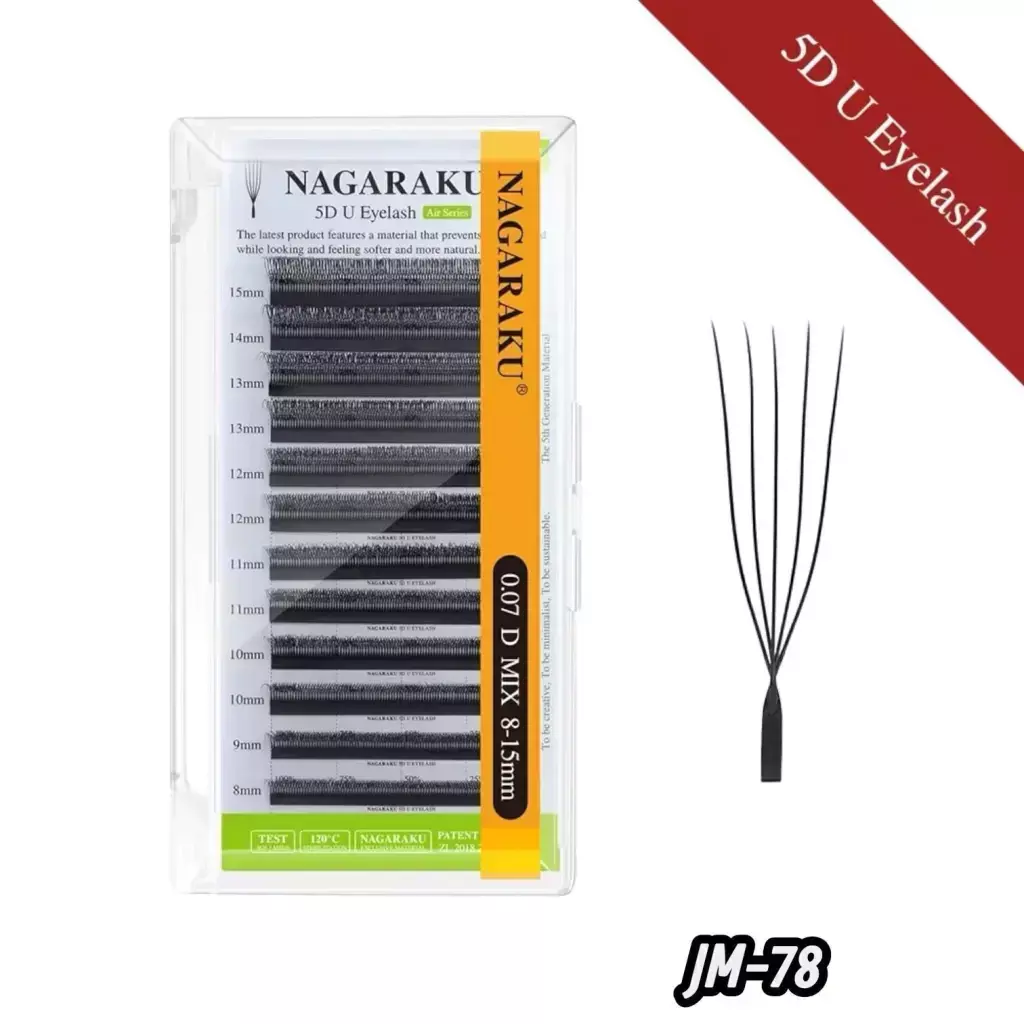[PT-JM-78] extensiones de pestaña tecnologica 5d u nagaraku 0.07 d mix 8-15mm
