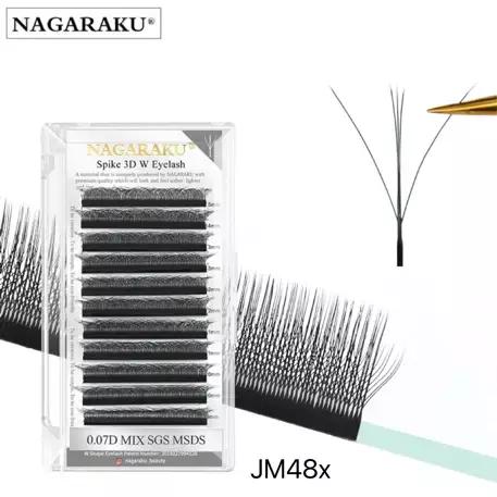 [PT-JM48X] extensiones de pestaña tecnologica spike 3d w nagaraku 0.07d mix