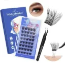 kit pestañas autoadhesivas + pinza nagaraku natural