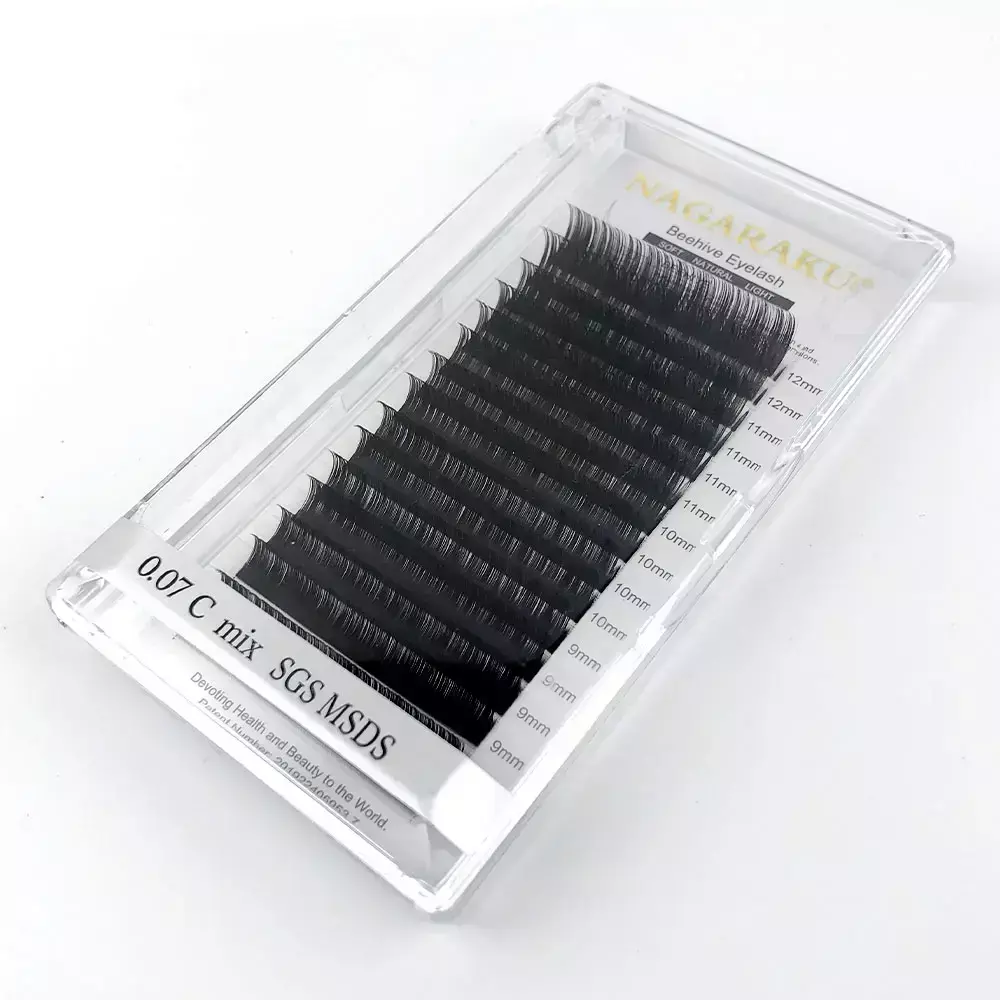 [PT-5900-E] pestañas beehive eyelash 0.07D mix 7-15mm