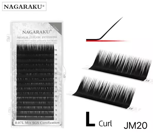 extensiones de pestaña tecnologica premium nagaraku 0.07l mix