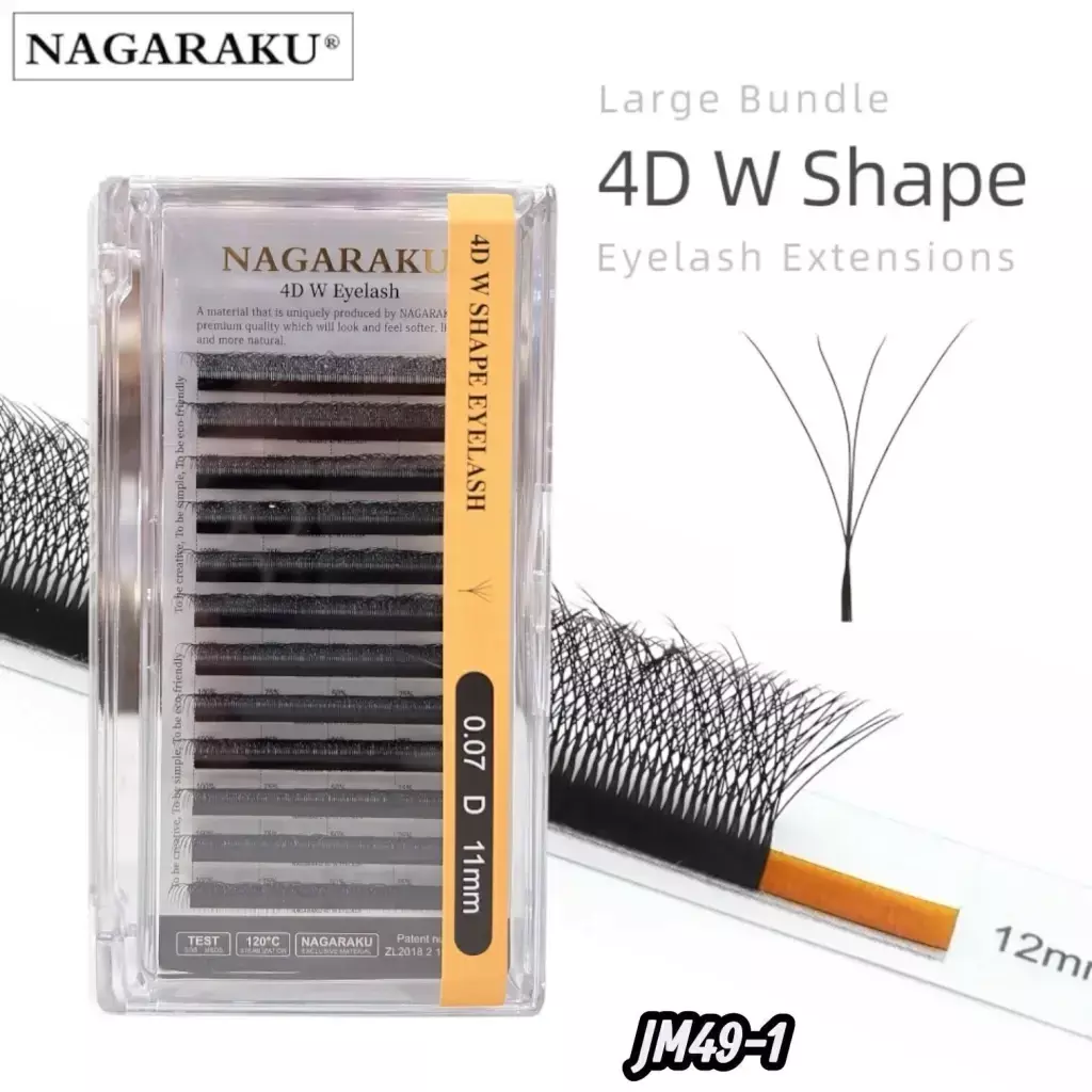 [PT-UN-4] extensiones de pestaña tecnologica 4d w nagaraku 0.07d medida unica