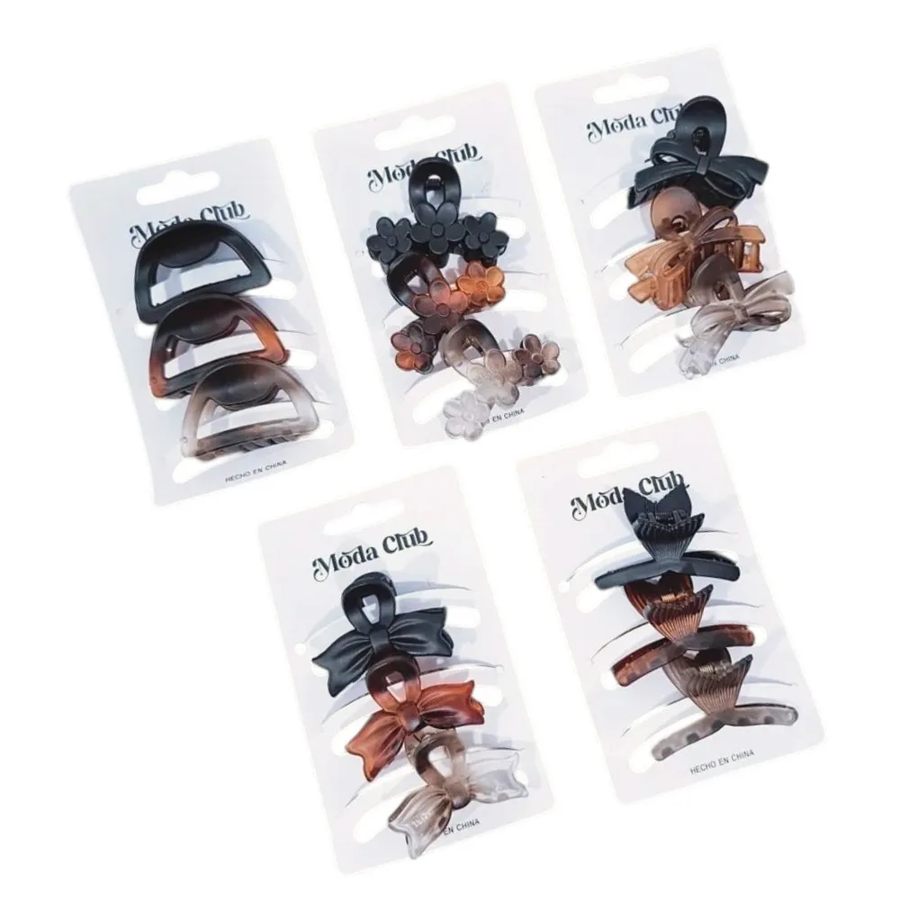 set de 3 broches varias formas