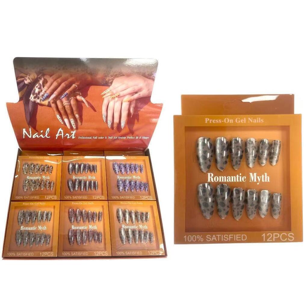 uñas postizas 12pcs