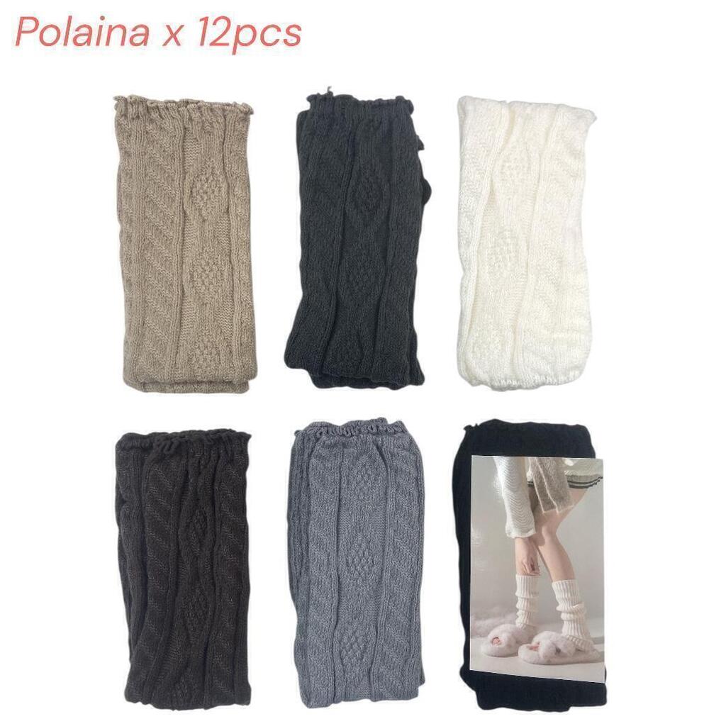 polainas tejidas pack x12