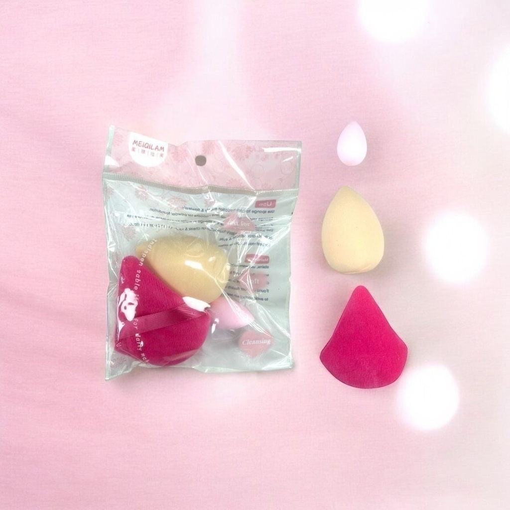 set de esponjas para maquillaje meiqilam
